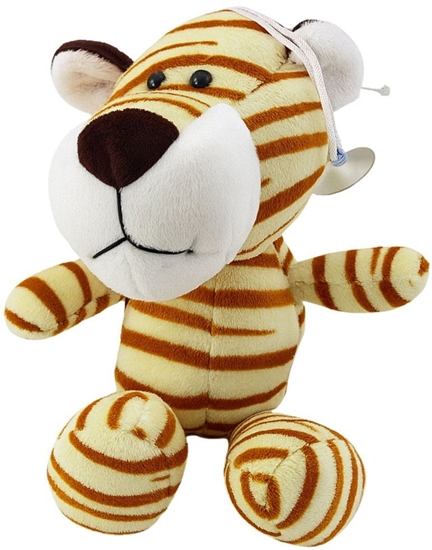 Picture of LeanToys Pluszowa Maskotka Przytulanka Tygrys Z Przyssawk Kremowy 23 x 12 cm