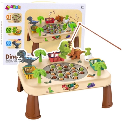 Picture of LeanToys Stolik Do owienia Dinozaurów Elektryczny Obrotowa Tarcza Dwiki
