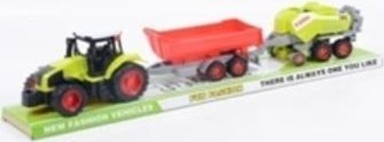 Picture of LeanToys Traktor + dwie maszyny