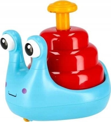 Picture of LeanToys Wesoy limak Na Kókach Jedcy Niebiesko-Czerwony