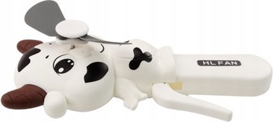 Picture of LeanToys Wiatrak Rczny Krówka Mini Wiatraczek Dla Dzieci 3 Kolory