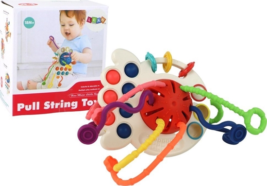 Picture of LeanToys Zabawka Sensoryczna Gryzak Dla Niemowlt Kolorowa Edukacyjna