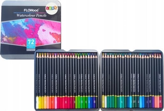 Изображение LeanToys Zestaw Kredek Rozpuszczalnych 72 Sztuk Kolorów