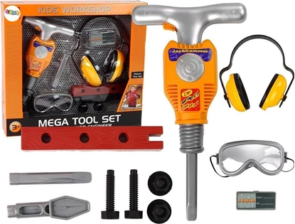 Picture of LeanToys Zestaw Majsterkowicza Narzdzia Mot Pneumatyczny Okulary LEAN Toys