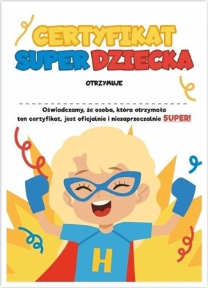 Изображение LearnHow Certyfikat A4 Super Dziecka - Dziewycznka 10szt
