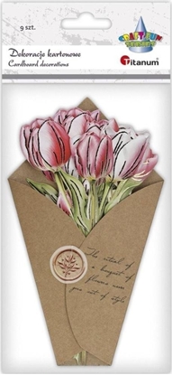 Picture of LearnHow Dekoracje kartonowe Flower Letter tulipany 9szt