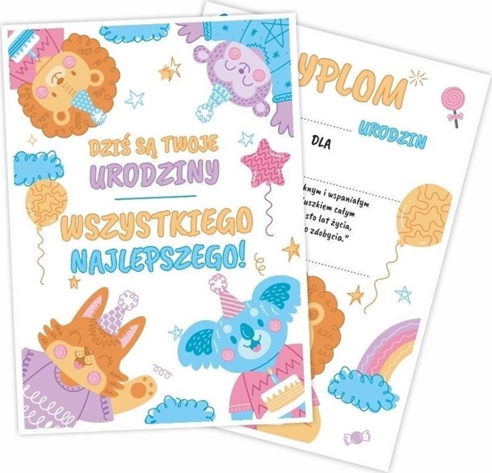 Изображение LearnHow Dyplom A5 urodzinowy dwustronny 5szt