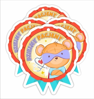 Изображение LearnHow Medal papierowy - Dzielny pacjent Super Mi 4szt