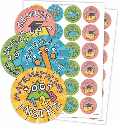 Attēls no LearnHow Naklejki motywacyjne - Matematyczne 01 48szt
