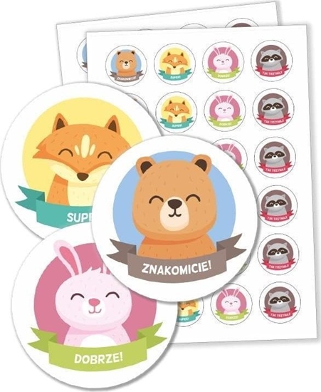 Picture of LearnHow Naklejki motywacyjne - Zwierztka 48szt