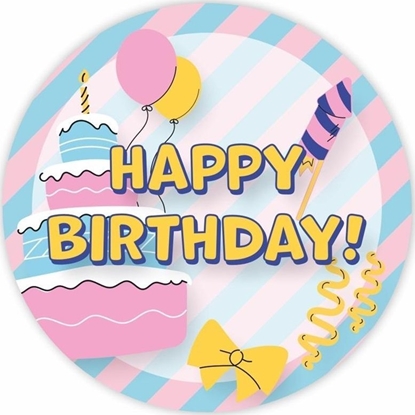 Attēls no LearnHow Naklejki urodzinowe - Happy Birthday 01