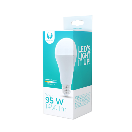 Picture of LED bulb E27 A65 15W 230V 3000K 1450lm Forever Lig