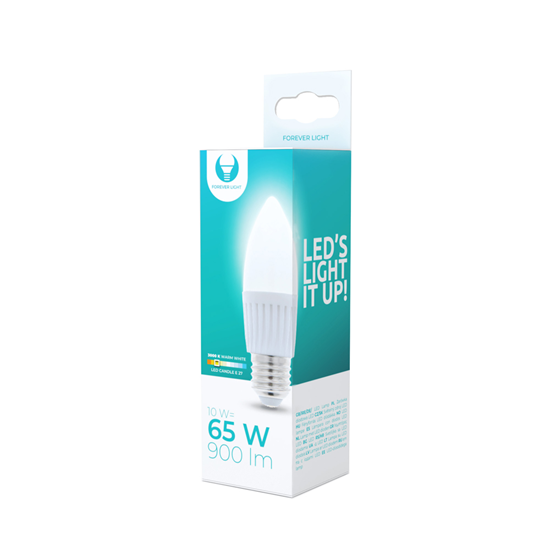 Picture of LED bulb E27 C37 10W 230V 3000K 900lm ceramic Fore