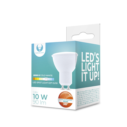 Picture of LED Bulb GU10 1W 230V 6000K 90lm 38° Forever Light