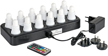 Picture of LED lys, Duni, 7cm, Ø4cm, varm hvid, 13 timer, sæt a 12 stk.