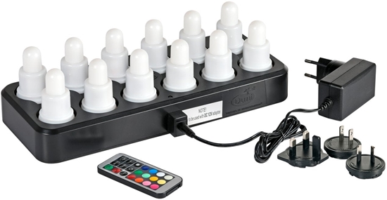 Picture of LED lys, Duni, 7cm, Ø4cm, varm hvid, 13 timer, sæt a 12 stk.