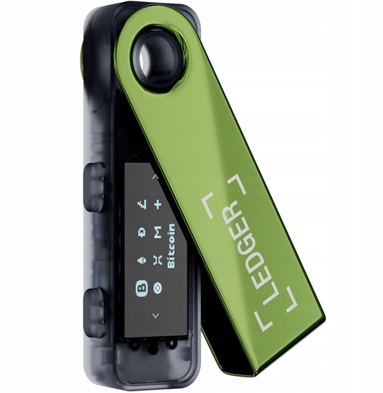 Picture of Ledger Nano S Plus Oxidate Green Crypto Hardware Wallet