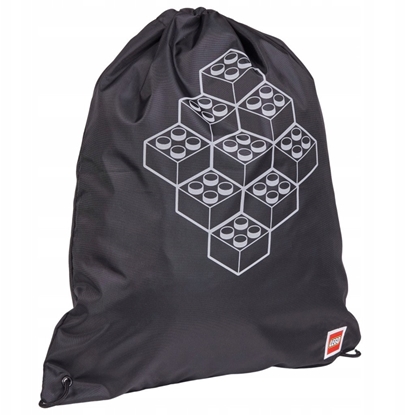 Picture of LEGO Bricks Drawstring Bag 10034-2511 Czarne One size