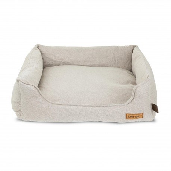 Изображение Legowisko dla psa, szaro-beowe, 60x52x18cm, z zamkami