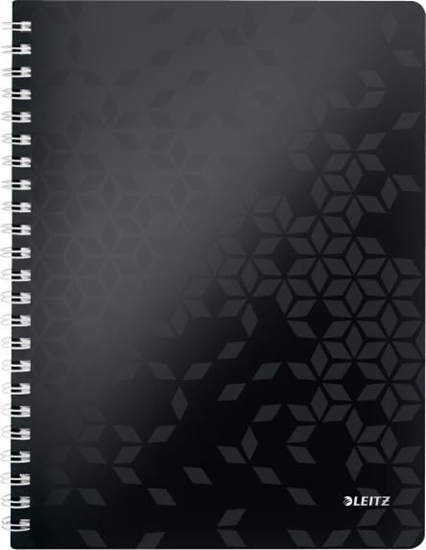 Picture of Leitz Koonotatnik w kratk A4 PP Leitz WOW, czarny 46380095