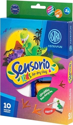 Picture of Lekka masa plastyczna Dinozaury 10kol ASTRA