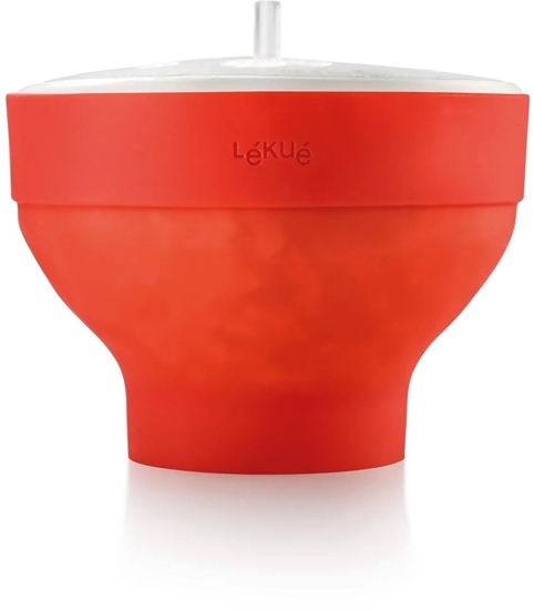 Picture of Lékué Popkorno gamybos forma mikrobang kros. - Raudona