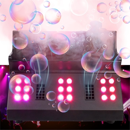 Attēls no Nawietlacz LIGHT4ME FOG DOUBLE BUBBLE profesjonalna wytwornica dymu i baniek efekt LED pilot
