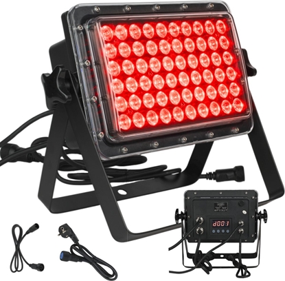 Attēls no LIGHT4ME IP PAR 360 reflektor sceniczny efekt wietlny owietlenie zewntrzne IP68 60x1,5W LED RGB