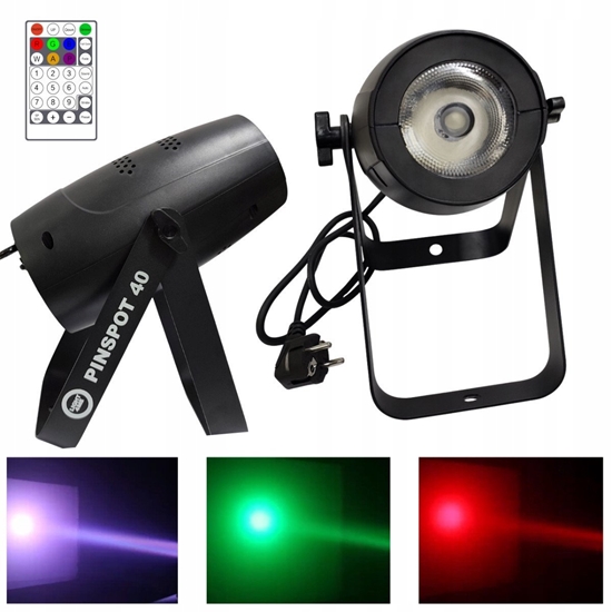 Изображение LIGHT4ME PINSPOT 40 reflektor sceniczny 40W RGBW