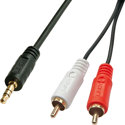 Attēls no Lindy Premium Audio Cable 2x Phono 3.5mm, 10m