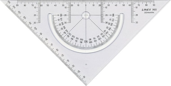 Picture of Linex 2622, Triangle, Transparent, Styrene Acrylonitrile (SAN), 2 mm, 1 pc(s)