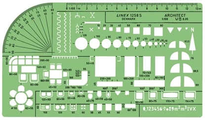 Attēls no Linex LINEX 1258S UNIVERSAL ARKITEKTSKABELON