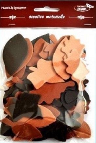 Picture of Listki tonacja brzowa 60szt