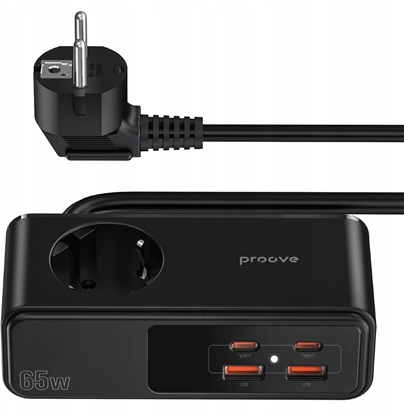 Picture of Listwa Przeciwprzepiciowa Zasilajca Przeduacz Ac 2x Usb 2x Usb-c 65w / Pshp25002201 / Homester Pro