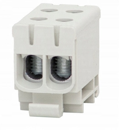 Изображение Listwa zaciskowa LZ F-ELEKTRO F2.0295 w korpusie ZU 1-torowa (2x50/2x50mm2) Al/Cu szary