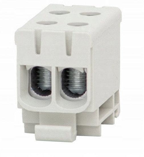 Изображение Listwa zaciskowa LZ F-ELEKTRO F2.0295 w korpusie ZU 1-torowa (2x50/2x50mm2) Al/Cu szary