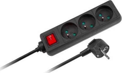 Attēls no Listwa zasilajca Rebel Electro 3 gniazda 5 m czarna (URZ3197-5B)