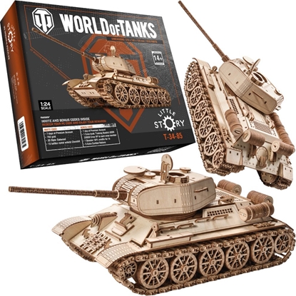 Picture of Little-Story Little Story Drewniane Puzzle Model 3D - Czog T-34-85