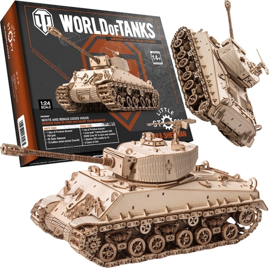 Picture of Little-Story Little Story Drewniane Puzzle Model 3D - M4A3E8 Sherman