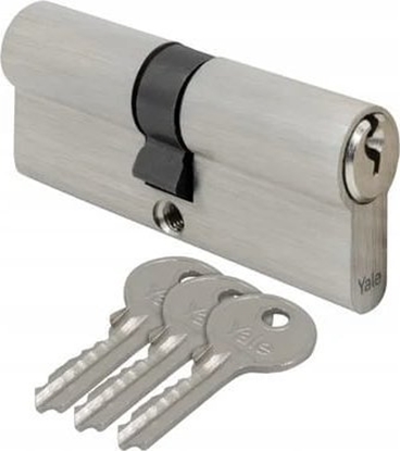 Изображение LOB Wkadka do zamka 30/35 mm srebrna satynowa 3 klucze