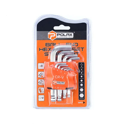 Picture of Lodveida sešstūra atslēgu komplekts, 9 gab., 1,5-1