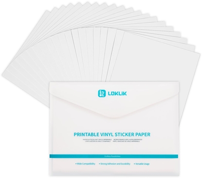 Picture of LOKLiK matinis spausdinamas vinilo lipduk popierius  20 pak.