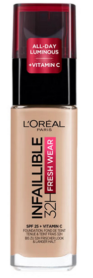 Изображение L'Oreal Paris Infaillible 24h Fresh Wear Liquid Foundation 110 Vanille Rose 30ml