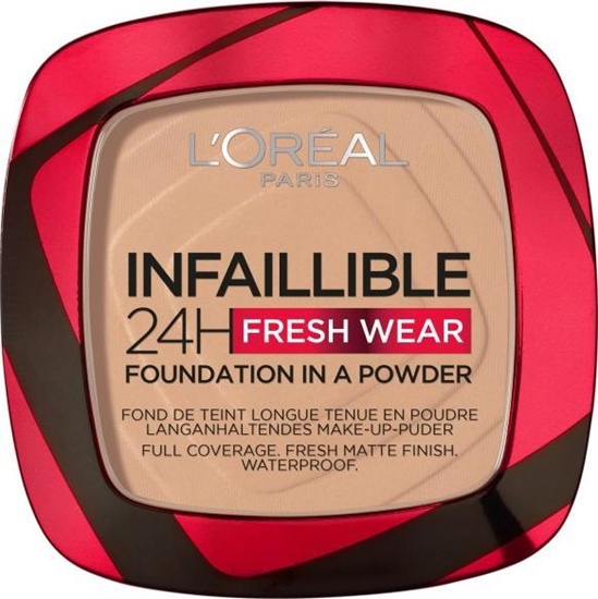 Изображение LOreal Paris L'OREAL_Infaillible 24H Fresh Wear Foundation In A Powder dugotrway podkad do twarzy w pudrze 120 Vanilla 9g