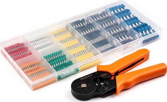 Изображение LP Zestaw zaciskarka z zakoczeniami kabla izolowanymi. E5936