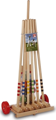 Attēls no Lucio Londero Zestaw do Krokieta LONDERO z drewniany wózkiem dla 6 Osób