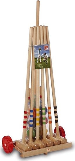 Picture of Lucio Londero Zestaw do Krokieta LONDERO z drewniany wózkiem dla 6 Osób