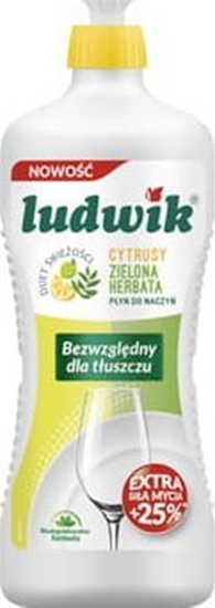 Picture of Ludwik Ludwik pyn do mycia naczy 900g - cytrusy z zielon herbat