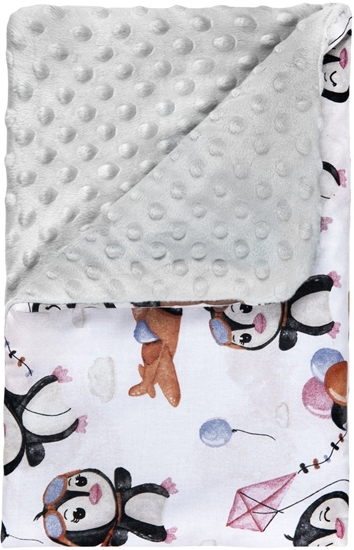 Picture of Lulando Lulando BABYDECKE 100 X 75 CM GRAU PINGUINE