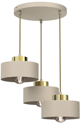 Picture of Luminex Marti 9932 listwa plafon lampa sufitowa 3x15W E27 biay/zoty